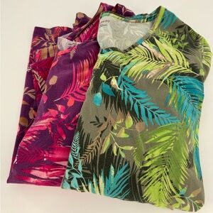 Floral Beachy Tropical 3x Catherine’s Shortsleeved T-shirts